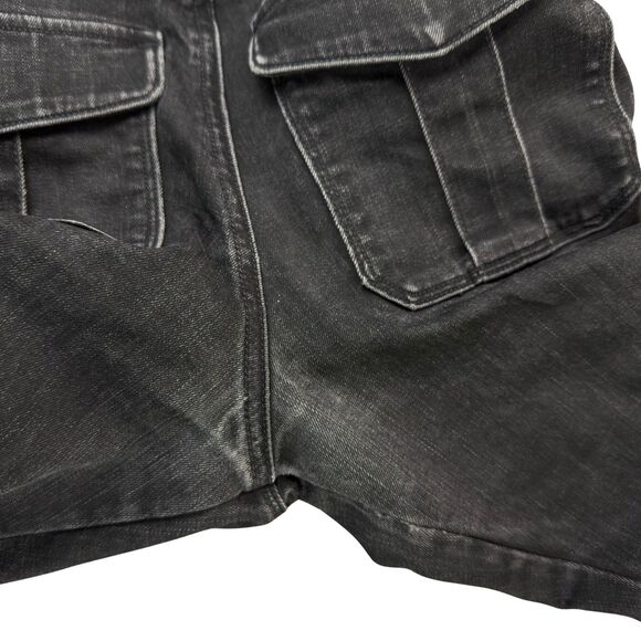 Vince Jeans Womens 26 x 26 Black Stone Wash Skinny Flap Button Pockets Mid-Rise - Picture 10 of 16